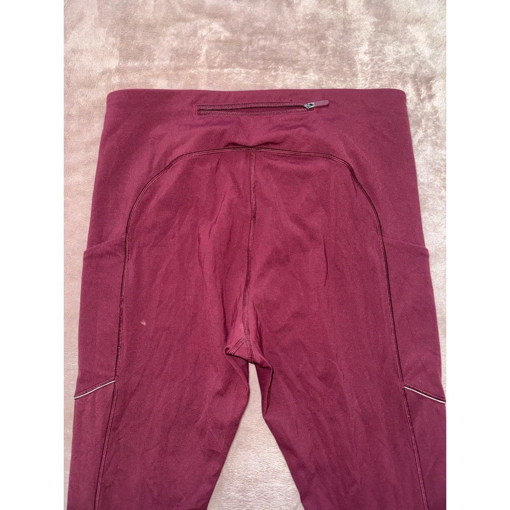 Lululemon Women's Speed Up Tight Red Maroon Full-On Luxtreme‎ Size 8 Tall - Picture 2 of 11